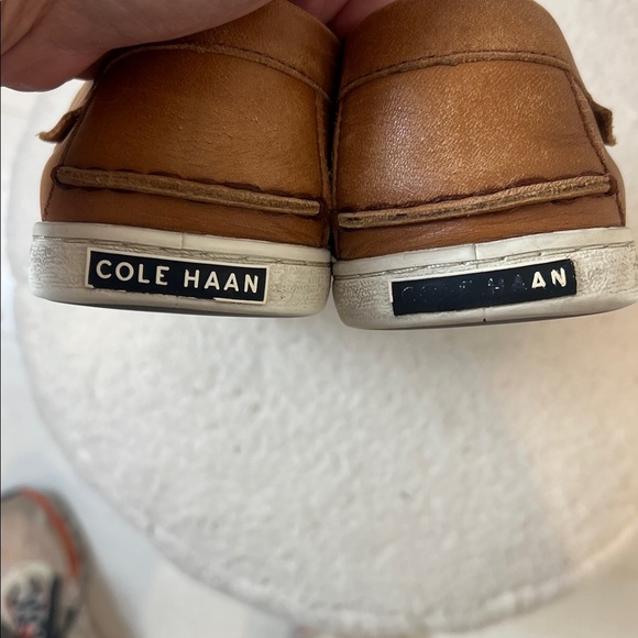 Cole Haan Men\'s Brown Leather Penny Loafers with White Sole size 10M. main image 6